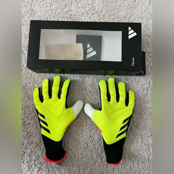 adidas PREDATOR PRO GL P GOALKEEPER Gloves Solar Yellow $160 - Picture 1 of 12